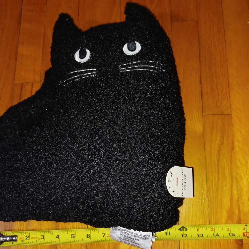 Black Cat Pillow